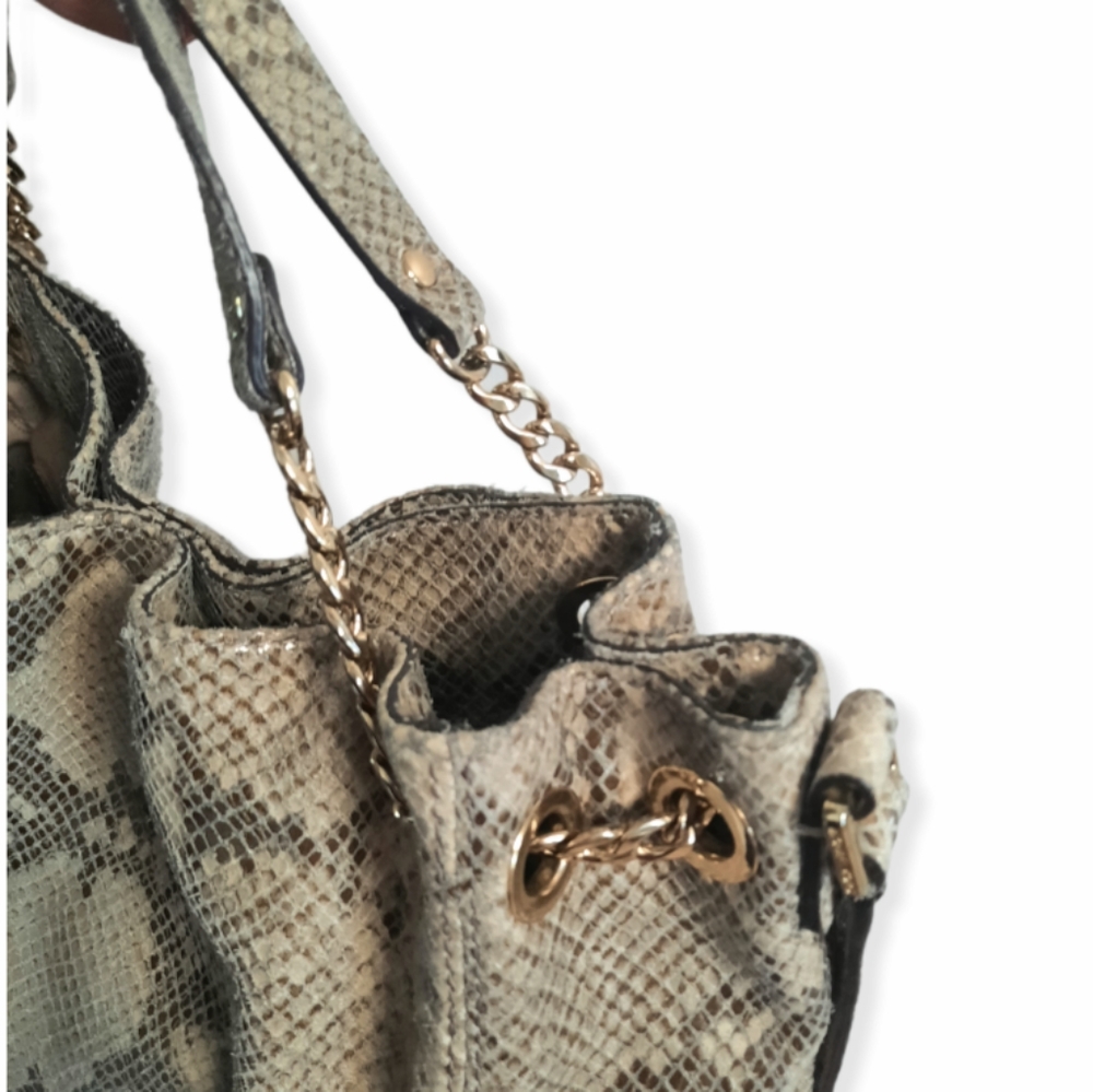 MICHAEL KORS Purse snakeskin print shoulder Bag - Picture 9 of 15